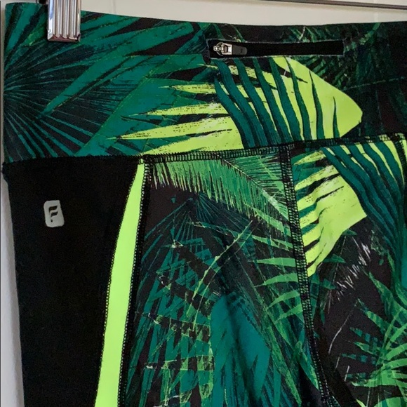 🌴 Tropical Palm tree yoga leggings XS Fabletics - Picture 4 of 7